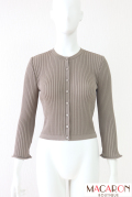 Rene（ルネ） 長袖リブニットカーディガン 6432910